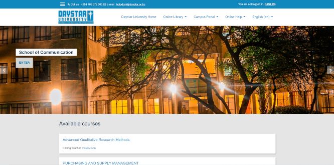 daystar university - online learning portals