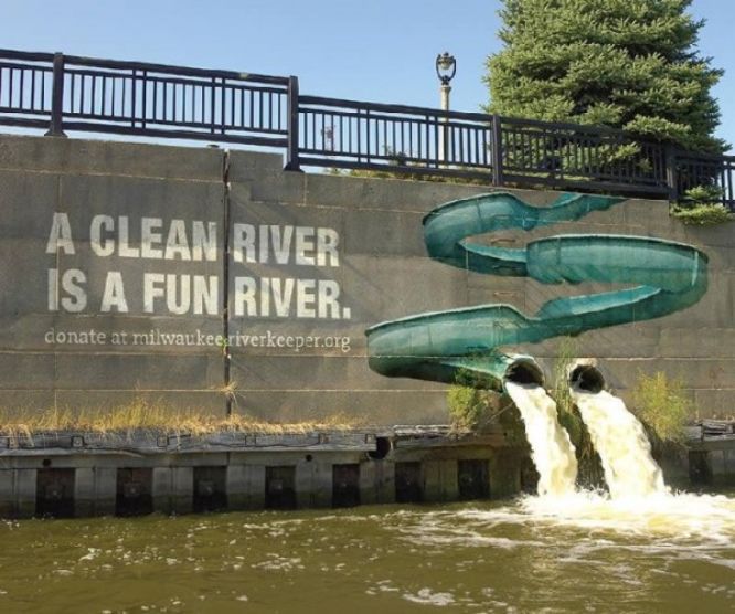 guerrilla marketing - Milwaukee Riverkeeper