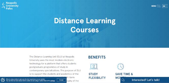 neapolis university pafos - online learning portals