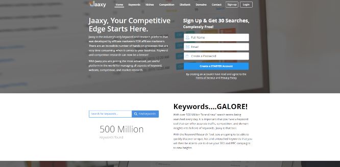 jaaxy - seo tools & platforms