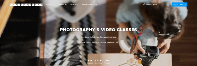 creative live photo & video classes