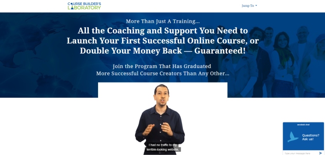 Course Builder’s Laboratory – Pure Quality, Over the Top Coaching & Support