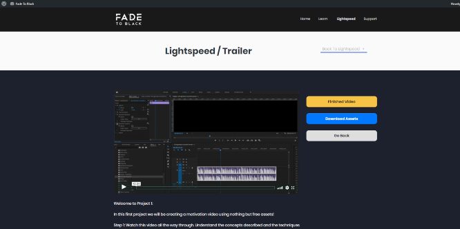 fade to black joey xoto lightspeed trailer