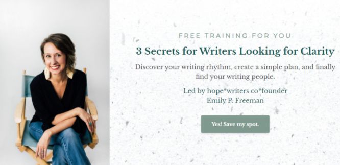 hope writers webinar - 3 secrets for writers looking for clarity 666px