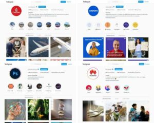 Instagram marketing in 2021 collage of accounts v2