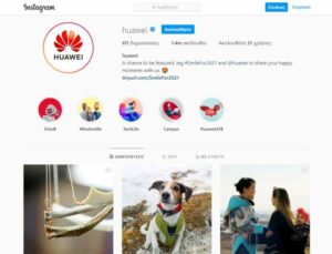 instagram marketing in 2021 - instagram huawei