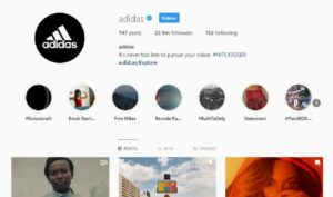 instgram marketing in 2021 - instagram adidas