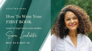 hope writers may 2021 free event how to write your first book