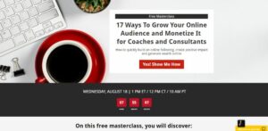 kim walsh phillips free masterclass grow & monetize audiences for coaches & consultants
