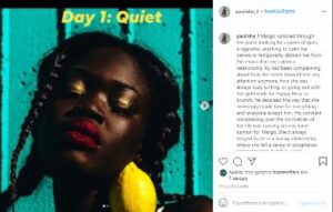 hope writers instagram writing challenge day 01 quiet paulisha_f