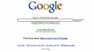 web 3.0 implications in marketing - google in 2001