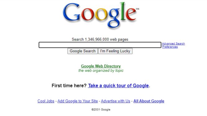 web 3.0 implications in marketing - google in 2001