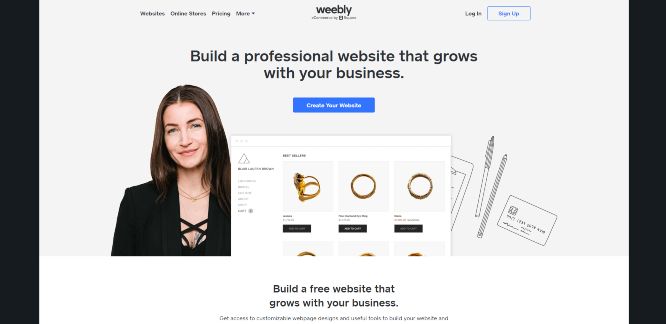 weebly professional website builder