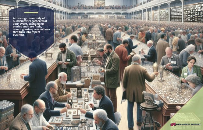 A thriving community of numismatists gathered at an event